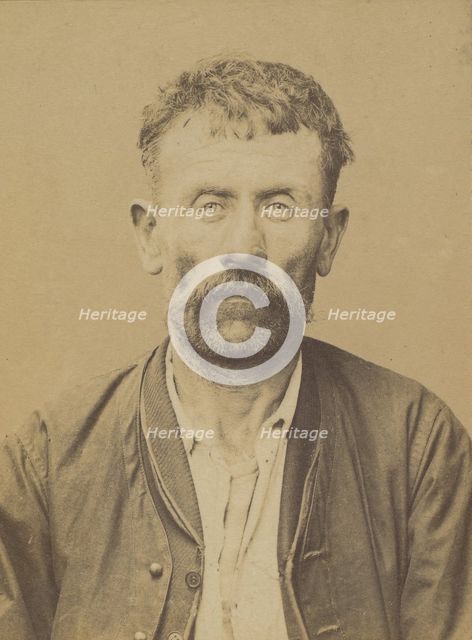 Pichon. Ernest. 41 ans, né le 2/11/52 à Villard-Rixoire (Jura). Terrassier. Anarchiste. 2/..., 1894. Creator: Alphonse Bertillon.