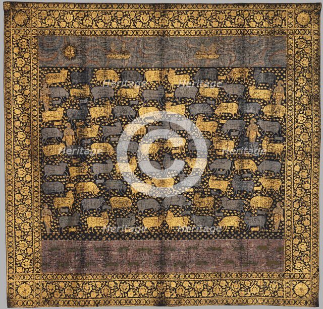 Pichhwai for the Festival of Cows, late 18th century. Creator: Unknown.