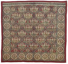 Pichvai with Ladies under the Tree Motif (Vrikshachari), About 1820/30. Creator: Unknown