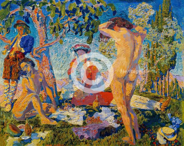 Picnic, 1906. Creator: Otto Hettner.