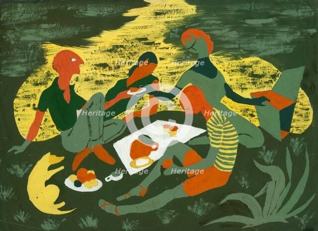 Picnic, c1950. Creator: Shirley Markham.