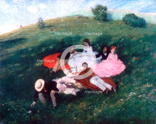 'Picnic in May', 1873. Artist: Pal Szinyei Merse