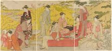 Picnic Party at Hagidera, c. 1785/95. Creator: Katsukawa Shuncho