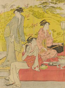 Picnic Party at Hagidera, c. 1785/95. Creator: Katsukawa Shuncho