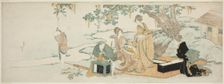 Picnic party, Japan, c. 1801/07. Creator: Hokusai