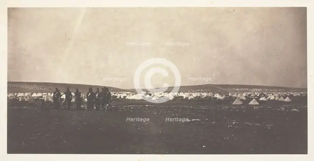 Picquet House, Cathcart's Hill, from General Bosquet's Quarters, 1855. Creator: Roger Fenton.
