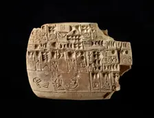 Pictographic tablet, c3100-2900 BC