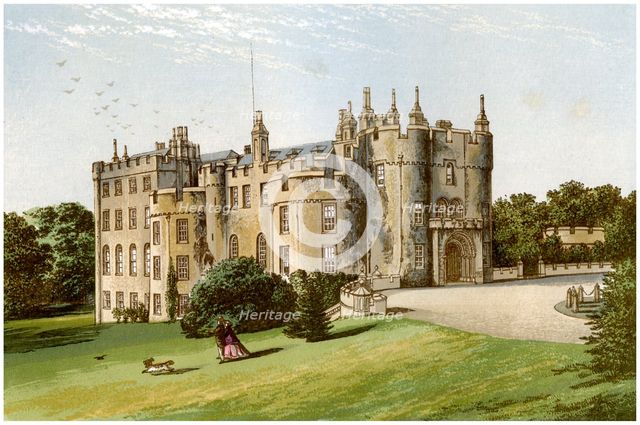 Picton Castle, Pembrokeshire, Wales, home of the Phillips family, c1880. Artist: Unknown