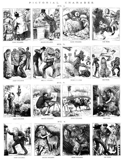 Pictorial Charades, 1883. Creator: Unknown.