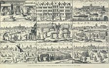 Pictorial depiction of the Great Plague, (1665?). Creator: Unknown