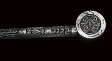 Pictish or Irish disc-headed pin, 6th century