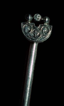Pictish Silver Handpin from the Norrie's Law Hoard