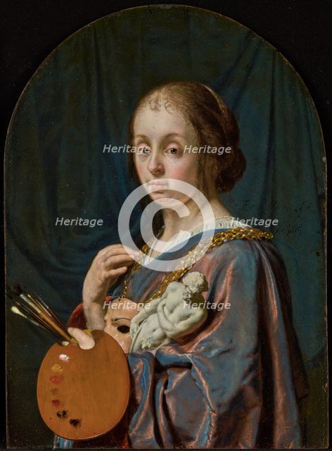 Pictura (An Allegory of Painting), 1661. Creator: Frans van Mieris I.