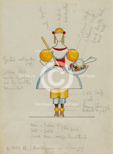 Picture XII. Market Woman from Limoges, 1928. Creator: Kandinsky, Wassily Vasilyevich (1866-1944).
