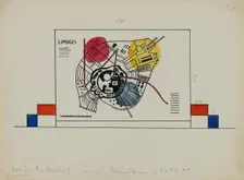 Picture XII. The Market square at Limoges, 1928. Creator: Kandinsky, Wassily Vasilyevich (1866-1944)
