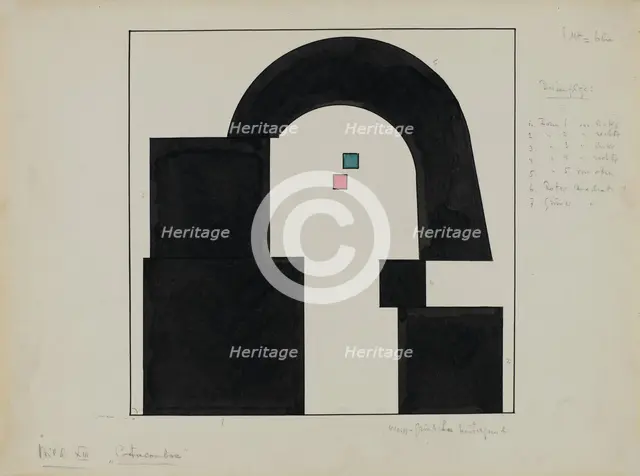 Picture XIII. Catacombae, 1928. Creator: Kandinsky, Wassily Vasilyevich (1866-1944).