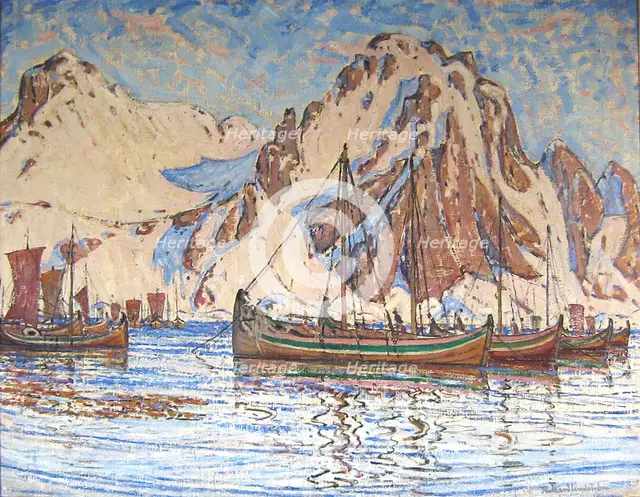 Picture from Lofoten, 1897-1918. Creator: Rikard Lindstrom.