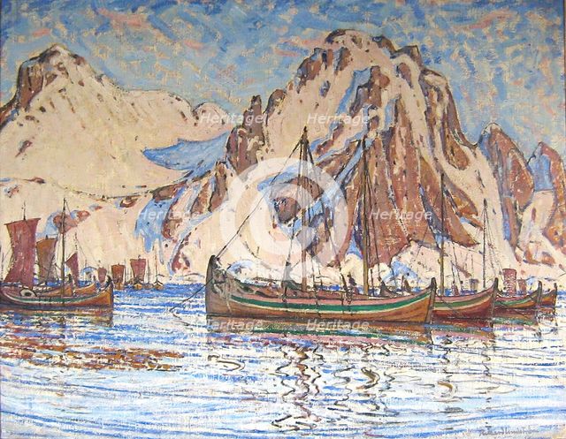 Picture from Lofoten, 1897-1918. Creator: Rikard Lindstrom.