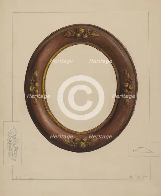 Picture Frame, c. 1936. Creator: Manuel G. Runyan.