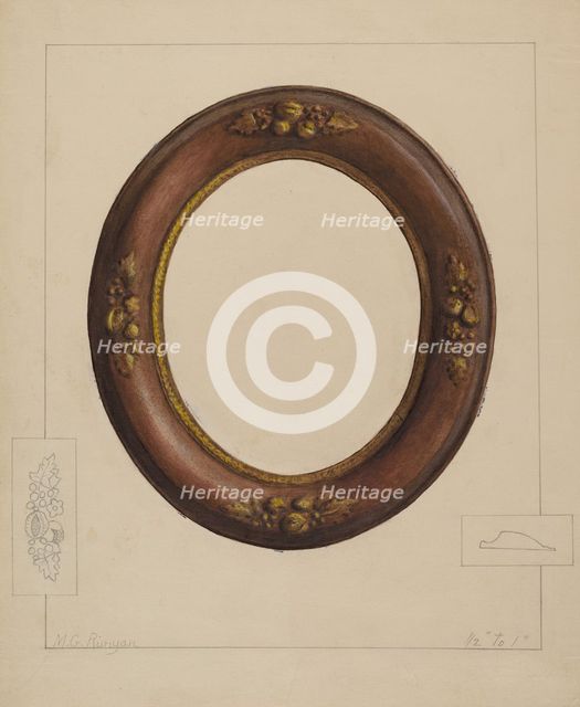 Picture Frame, c. 1936. Creator: Manuel G. Runyan.