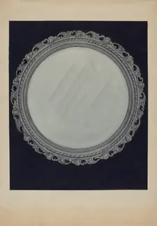Picture Frame-Carved Wood, c. 1936. Creator: Natalie Simon