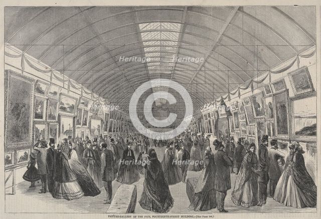 Picture Gallery of the Fair, Fourteenth Street Building. Creator: Winslow Homer (American, 1836-1910).