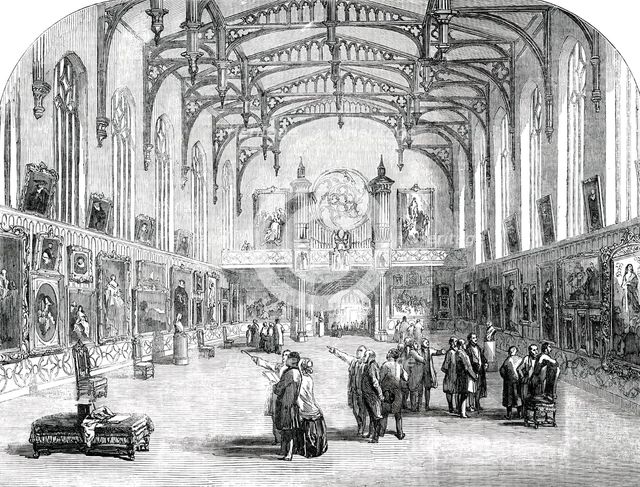 Picture Gallery of the late King of Holland, in the Palace of the Hague, 1850. Creator: Unknown.