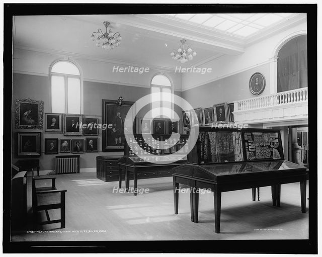 Picture gallery, Essex Institute, Salem, Mass., c.between 1900 and 1910. Creator: Unknown.