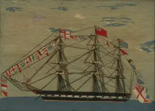 Picture (Needlework), England, 1825/75. Creator: Unknown