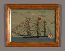 Picture (Needlework), England, 1825/75. Creator: Unknown