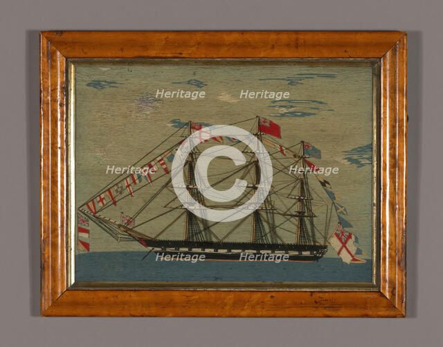 Picture (Needlework), England, 1825/75. Creator: Unknown.