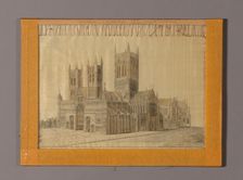 Picture of the Cathedral at Lincoln, England, Lincoln, 1870/80. Creator: Unknown