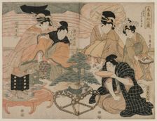 Picture of the First Visit to the Pleasure Quarters, mid 1800s. Creator: Kitagawa Tsukimaro (Japanese, 1830)
