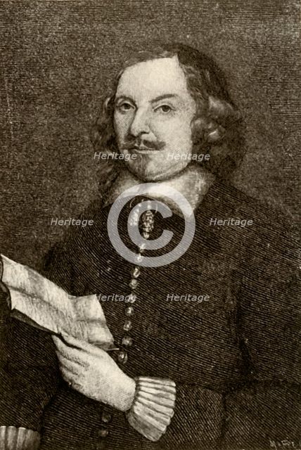 'Picture of Edward Winslow, in Puritan dress', 1644, (1937). Creator: Unknown.