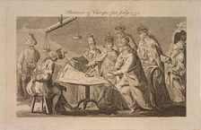 Picture of Europe for July 1772, 1772. Artist: Anonymous