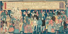 Picture of Men and Women from Many Countries (Bankoku danjo jinbutsu zue), 1861. Creator: Utagawa Yoshiiku