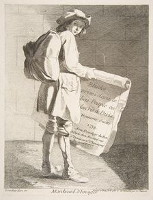 Picture Seller, 1738. Creator: Caylus, Anne-Claude-Philippe de