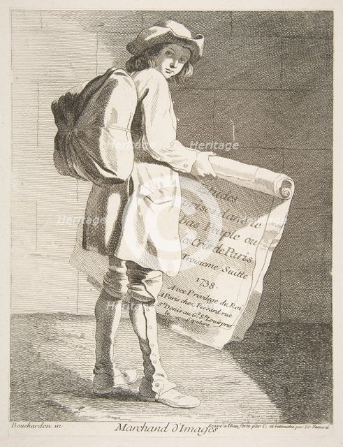 Picture Seller, 1738. Creator: Caylus, Anne-Claude-Philippe de.