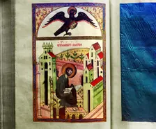 Pictures from the 1603 Gospel, vestry of the Ipatievsky Monastery. Kostroma, 1911. Creator: Sergey Mikhaylovich Prokudin-Gorsky
