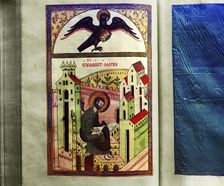 Pictures from the 1603 Gospel, vestry of the Ipatievsky Monastery. Kostroma, 1911. Creator: Sergey Mikhaylovich Prokudin-Gorsky