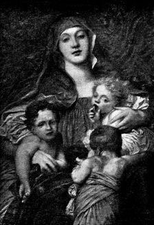 Pictures from the New Gallery: Charity - G. F. Watts, 1895. Creator: George Meisenbach