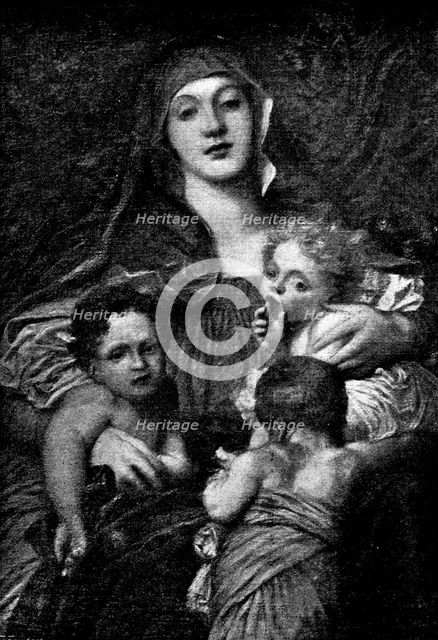 Pictures from the New Gallery: Charity - G. F. Watts, 1895. Creator: George Meisenbach.