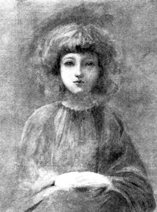 Pictures from the New Gallery: A Child's Head - Philip Burne-Jones, 1895. Creator: Unknown