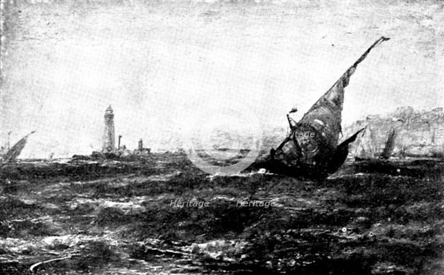 Pictures from the New Gallery: Entrance to Tarifa, Coast of Spain - Edwin Hayes, 1895. Creator: George Meisenbach.