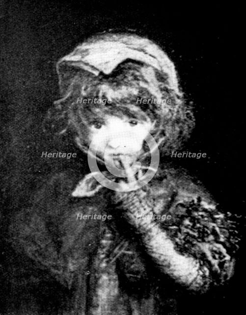 Pictures from the New Gallery: Little Blue Riding Hood - Miss Blanche Jenkins, 1895. Creator: Unknown.