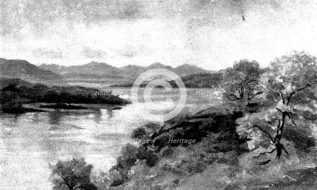 Pictures from the Royal Academy: The Hills of Skye, from Loch Duich - Colin Hunter, A.R.A., 1898. Creator: Unknown.