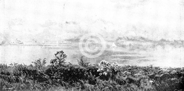Pictures from the Royal Academy: The Outlook from my Native Cliffs - J. Brett, A.R.A., 1895. Creator: George Meisenbach.