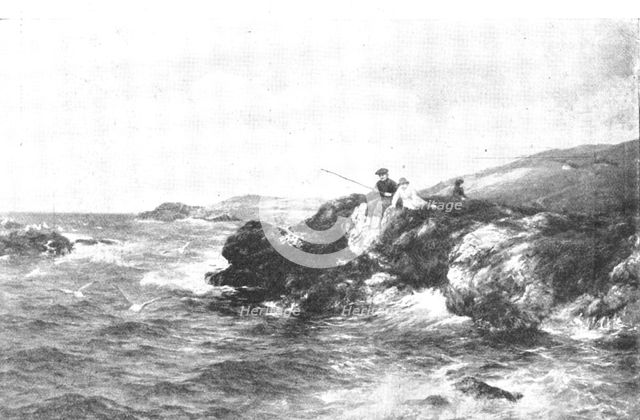 Pictures from the Royal Academy: "The Sea will Ebb and Flow" - P. Graham, R.A., 1895. Creator: George Meisenbach.