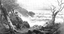 Pictures from the Royal Academy: A Storm on Albion's Coast - P. R. Morris, A.R.A., 1895. Creator: George Meisenbach