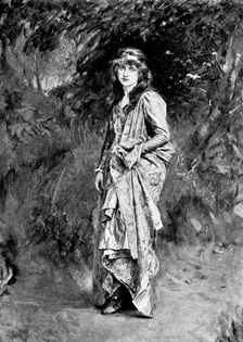 Pictures from the Royal Academy: "And Will He Not Come Again?" - E. J. Gregory, A.R.A., 1895. Creator: George Meisenbach